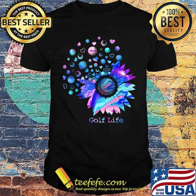 Golf Life Flower Hologram Shirt