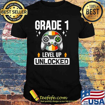 Grade 1st Unlocked Level Up Back To School First Grade Vintage T-Shirt
