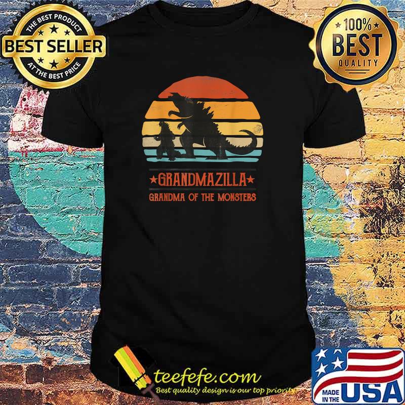 Grandmazilla Grandma Of Monsters Vintage T-Shirt