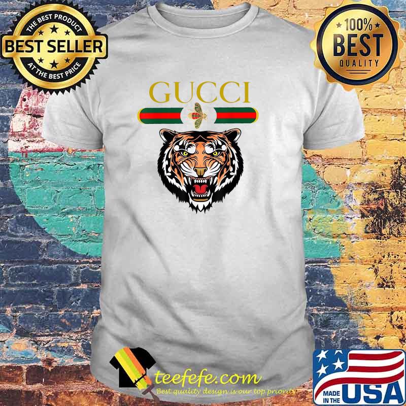 Gucci logo bee and tiger fashion shirt