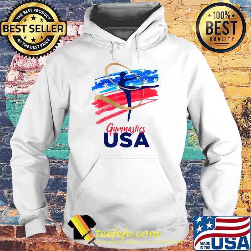 Gymnastics USA Support the Team USA Flag T-Shirt Hoodie Gymnastics USA Support the Team USA Flag T-Shirt Hoodie
