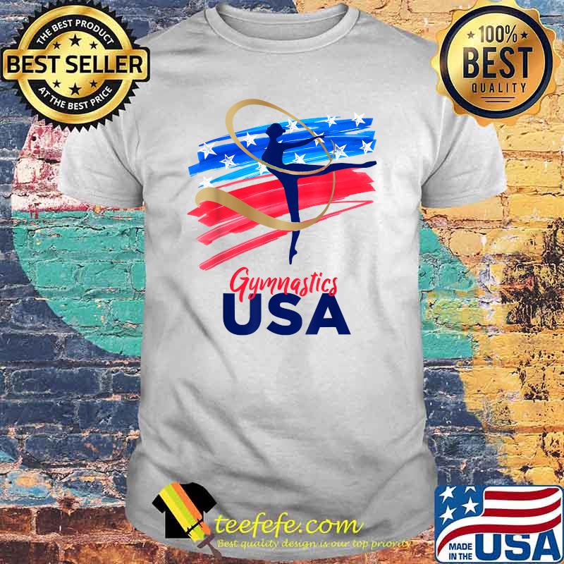 Gymnastics USA Support the Team USA Flag T-Shirt Gymnastics USA Support the Team USA Flag T-Shirt