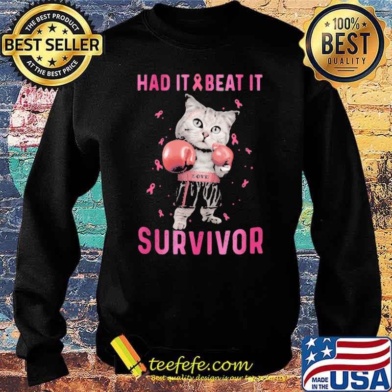 Had It And Beat It Survivor Cat Boxing Shirt Sweater Had It And Beat It Survivor Cat Boxing Shirt Sweater