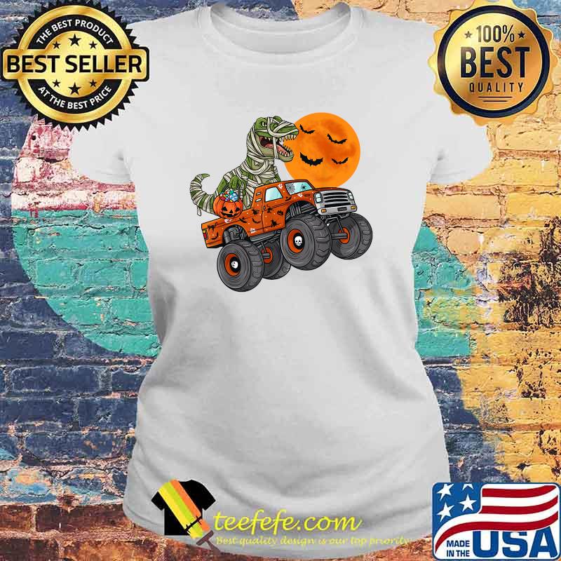 Halloween Mummy T Rex Monster Truck Pumkin Shirt Laides tee Halloween Mummy T Rex Monster Truck Pumkin Shirt Laides tee