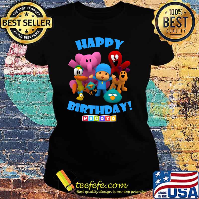 Happy Birthday Pocoyo! T-Shirt Ladies tee Happy Birthday Pocoyo! T-Shirt Ladies tee