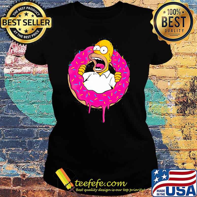 Happy Donuts simpsons s Ladies tee Happy Donuts simpsons s Ladies tee