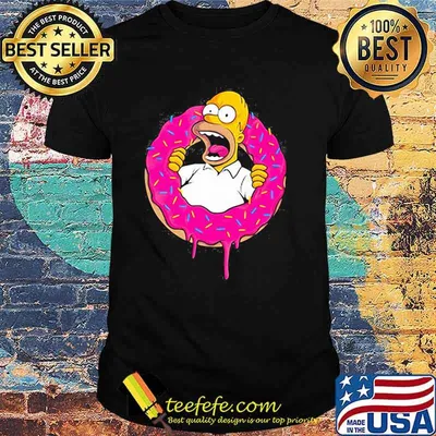 Happy Donuts simpsons shirt