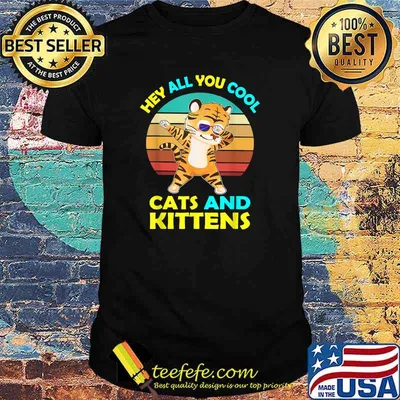 Hey All You Cool Cats And Kittens Tiger Vintage T-Shirt