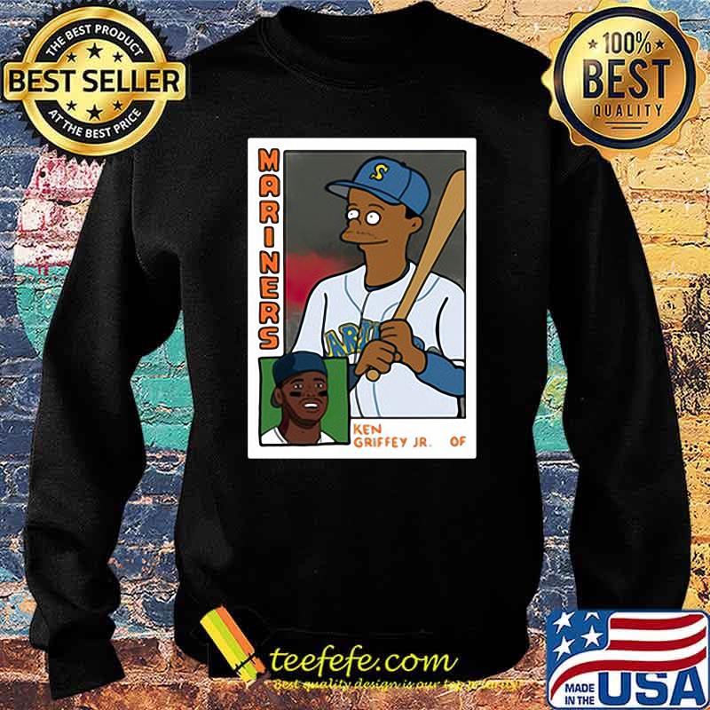 Homer at the Bat Ken Griffey Jr Simpsons Parody Baseball Card Shirt Sweater Homer at the Bat Ken Griffey Jr Simpsons Parody Baseball Card Shirt Sweater