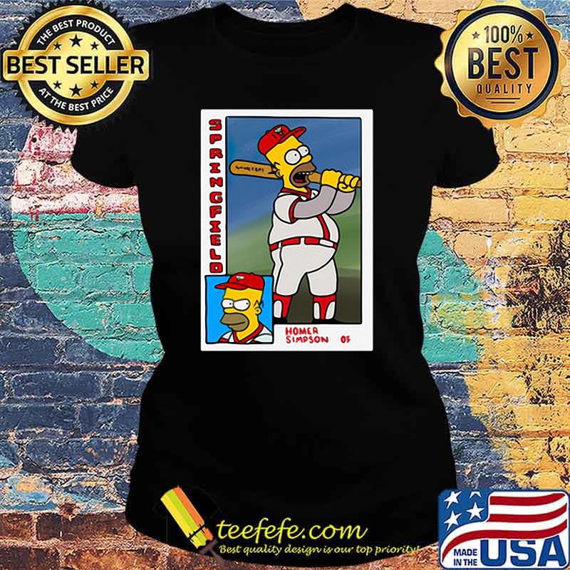 Homer at the Bat Trading Card Tee Shirt Ladies tee Homer at the Bat Trading Card Tee Shirt Ladies tee