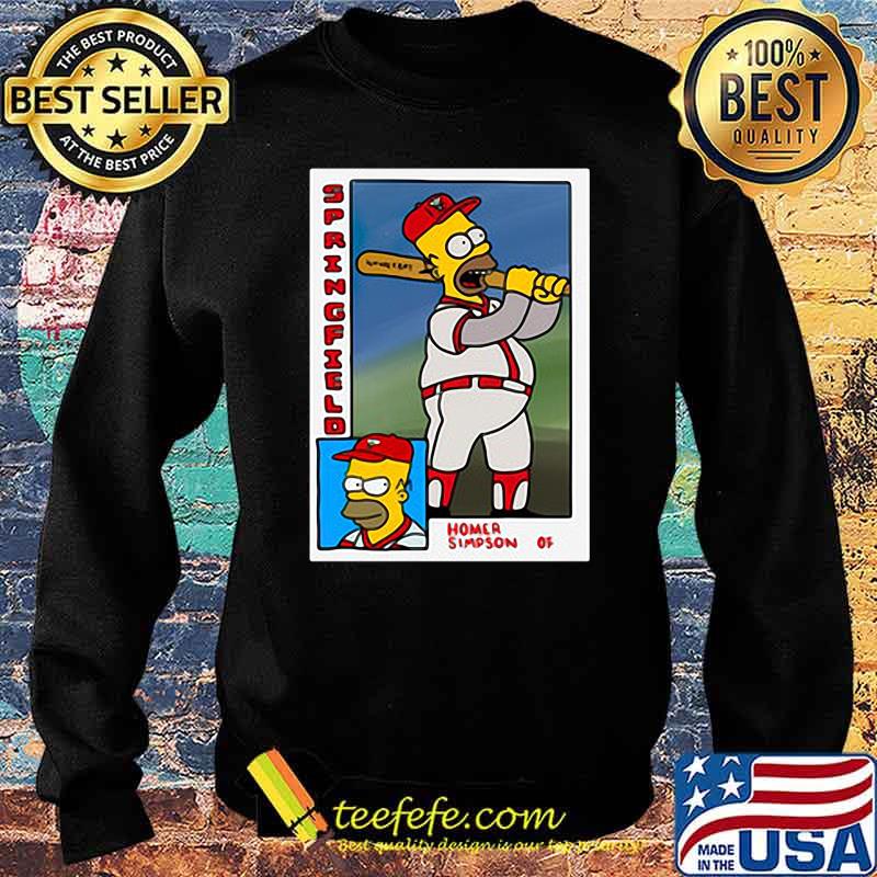 Homer at the Bat Trading Card Tee Shirt Sweater Homer at the Bat Trading Card Tee Shirt Sweater