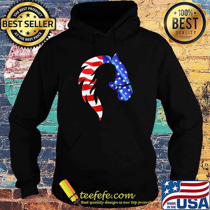 Horses Girl American Flag Shirt Hoodie Horses Girl American Flag Shirt Hoodie