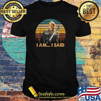 I Am i Said Neil Diamonds Playing Guitar Singers Music Vintage T-Shirt