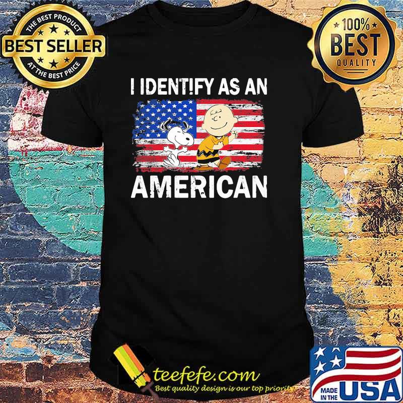 I Identify As An American Snoopy Flag Shirt