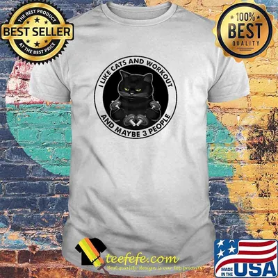 I Like Cats And Workout And Maybe 3 People Shirt