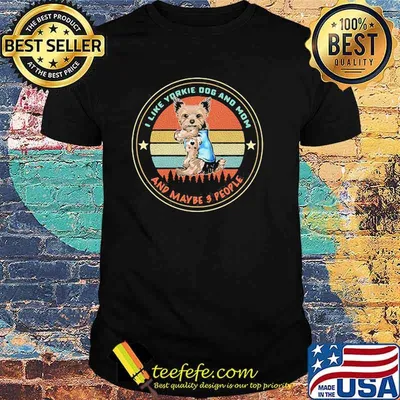 I Like Yorkie Dog And Mom And Maybe 3 People Vintage Shirt