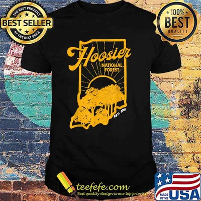 Indiana State Hoosier National Forest Retro Vintage T-Shirt