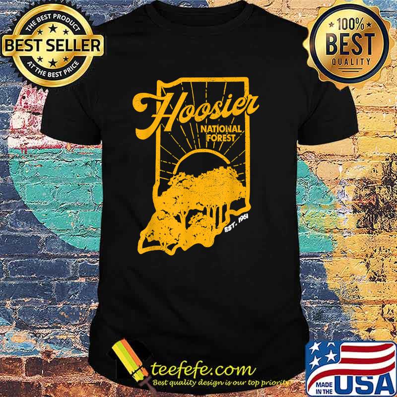 Indiana State Hoosier National Forest Retro Vintage T-Shirt