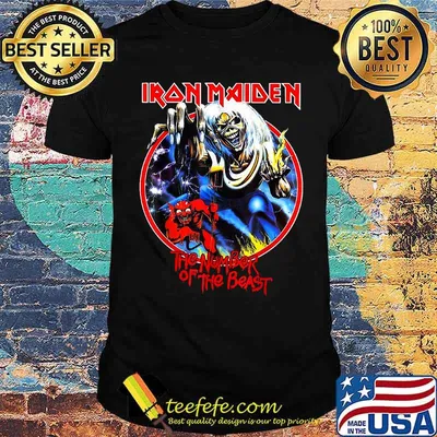 Iron Maiden The Numbers Of Beastes skull T-Shirt