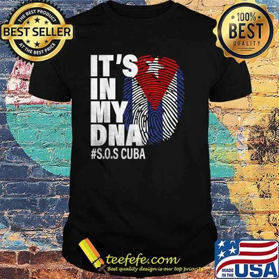 it's in my DNA Sos Cuba Cuba Flag Cuban Pride T-Shirt