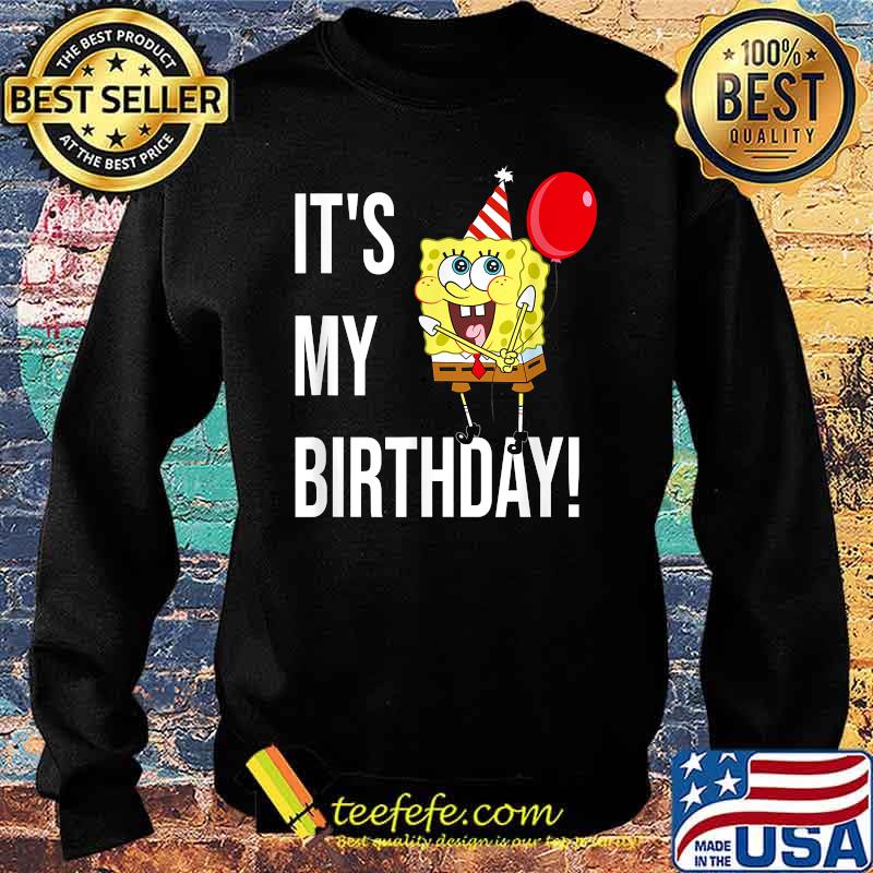 It's My Birthday!Mademark x SpongeBob T-Shirt Sweater It's My Birthday!Mademark x SpongeBob T-Shirt Sweater