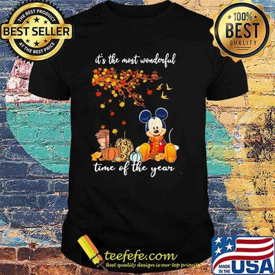 It's The Most Wonderful Time Of The Year Mickey Autumn Shirt