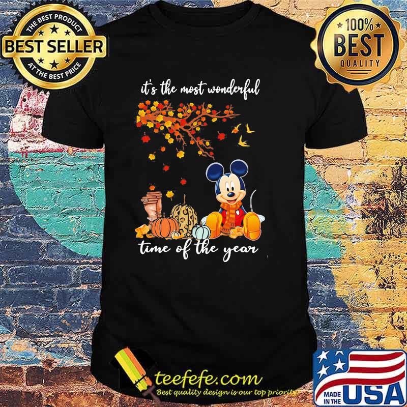 It's The Most Wonderful Time Of The Year Mickey Autumn Shirt