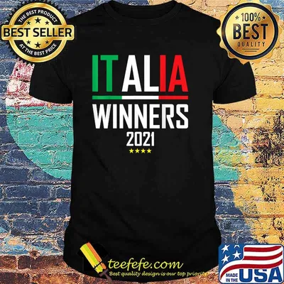 Italia Winners 2021 Collectible Jersey Soccer Italian T-Shirt