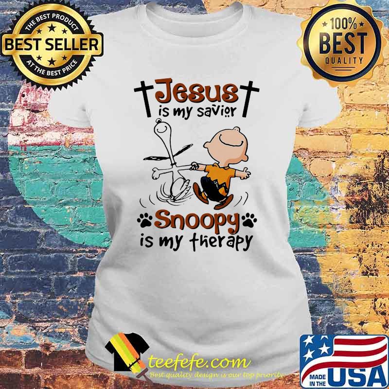 Jesus Is My Savior Snoopy Is My Therapy Shirt Laides tee Jesus Is My Savior Snoopy Is My Therapy Shirt Laides tee