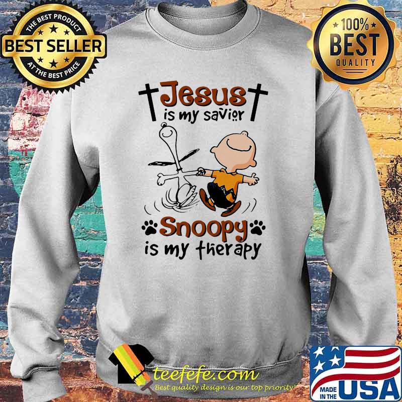 Jesus Is My Savior Snoopy Is My Therapy Shirt Sweater Jesus Is My Savior Snoopy Is My Therapy Shirt Sweater