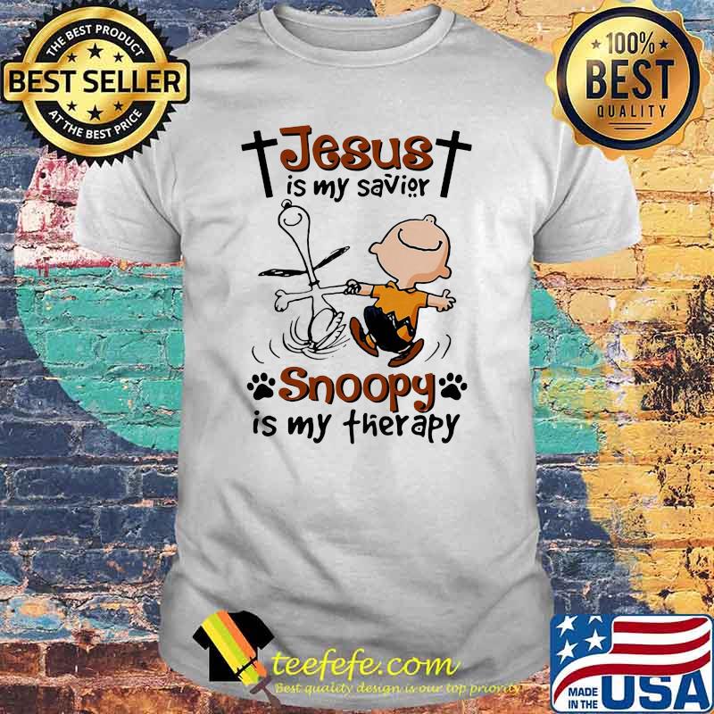 Jesus Is My Savior Snoopy Is My Therapy Shirt Jesus Is My Savior Snoopy Is My Therapy Shirt