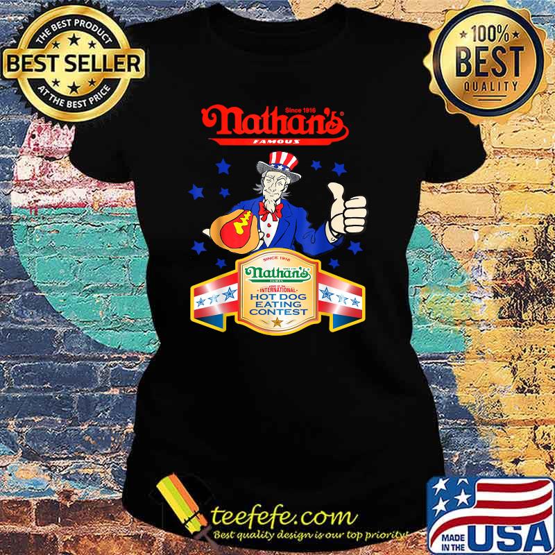 Joey Chestnut Nathans Hot Dog Eating Contest 2021 T-Shirt Ladies tee Joey Chestnut Nathans Hot Dog Eating Contest 2021 T-Shirt Ladies tee