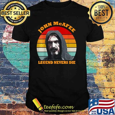 John Mcafee Legend Nevers Die Vintage Shirt