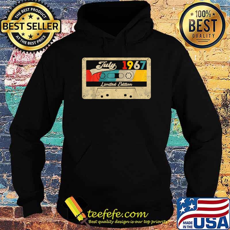 July 1967 Limited Edition 54th Birthday Retro Cassette Tape Shirt Hoodie July 1967 Limited Edition 54th Birthday Retro Cassette Tape Shirt Hoodie