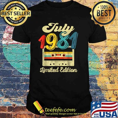July 1981 Limited Edition Cassette Tape Vintage T-Shirt
