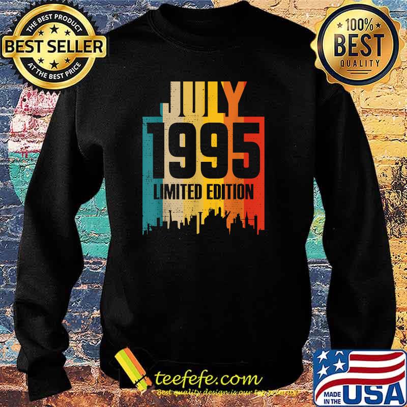 July 1995 Limited Edition Retro Vintage T-Shirt Sweater July 1995 Limited Edition Retro Vintage T-Shirt Sweater