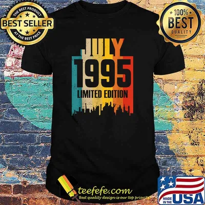 July 1995 Limited Edition Retro Vintage T-Shirt