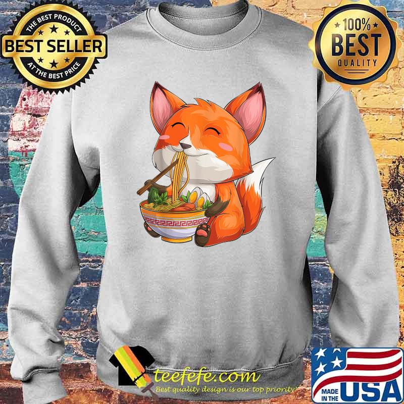 Kawaii japanese anime Fox ramen Food T-Shirt Sweater Kawaii japanese anime Fox ramen Food T-Shirt Sweater