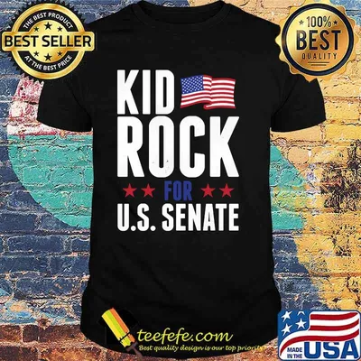Kid Rock for US Senate 2018 In Rock We Trust T-shirt