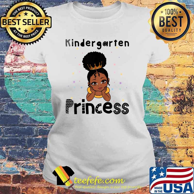 Kids Kindergarten Princess Toddler Black Girl 1st Day Of School Shirt Laides tee Kids Kindergarten Princess Toddler Black Girl 1st Day Of School Shirt Laides tee