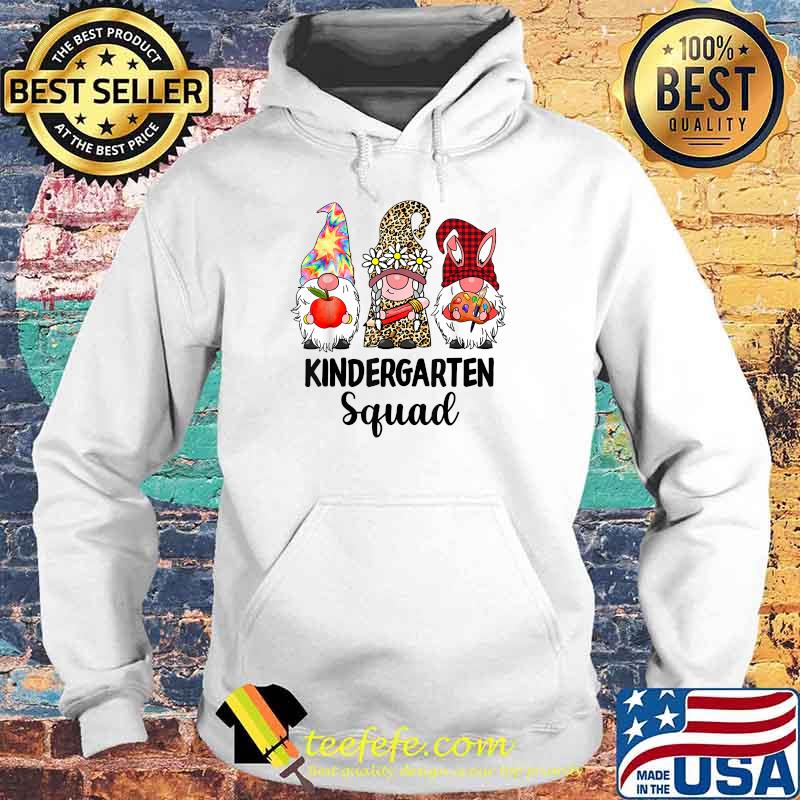 Kindergarten Squad Gnome Student Squad Leopard Back to Schoo T-Shirt Hoodie Kindergarten Squad Gnome Student Squad Leopard Back to Schoo T-Shirt Hoodie