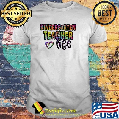 Kindergarten Teacher Life Heart Watercolor Shirt