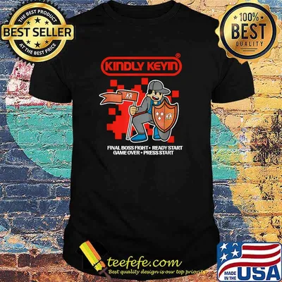 Kindly Keyin MerchFinal Boss Fight Ready Start Game Over Playing Gaming T-Shirt