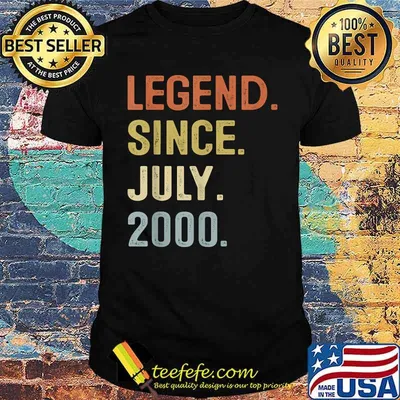 Legend Since July 2000 Vintage T-Shirt
