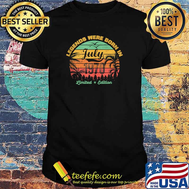 Legends Were Born in July 1970 51th Birthday Vintage T-Shirt