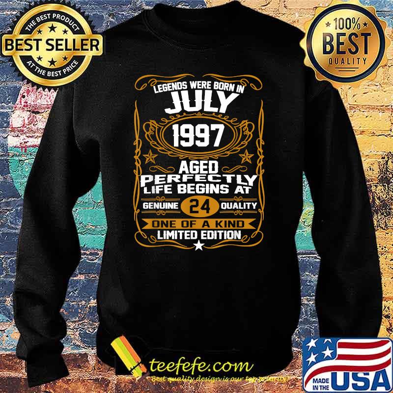 Legends were born in July 1997 aged genuine 24 quality one of a kind Sweater Legends were born in July 1997 aged genuine 24 quality one of a kind Sweater