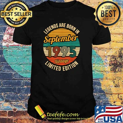 Legends were born in September 1995 26th Birthday T-Shirt