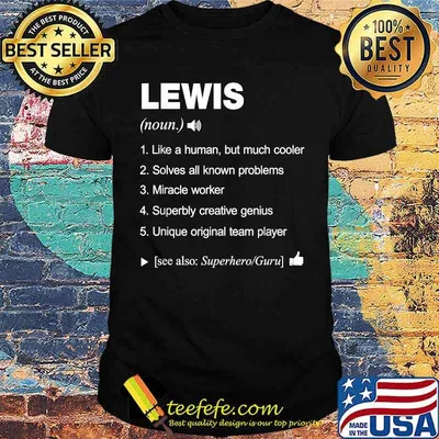 Lewis Name Definition Family T-Shirt