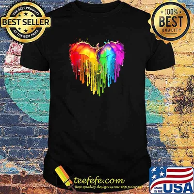 LGBT Dragon Rainbow Heart LGBT Pride Shirt