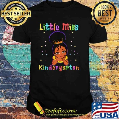 Little Miss Kindergarten Princess Toddler Melanin Shirt